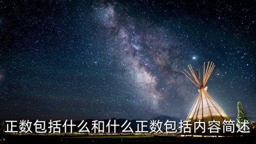 正數包括什么和什么正數包括內容簡述