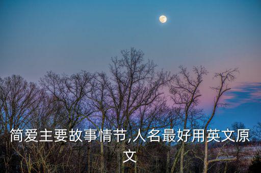 簡愛主要故事情節,人名最好用英文原文