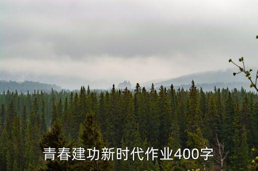 青春建功新時(shí)代作業(yè)400字