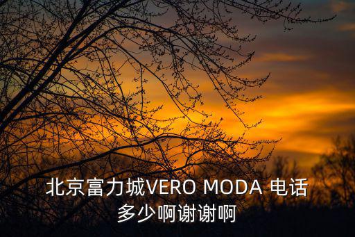 北京富力城VERO MODA 電話多少啊謝謝啊
