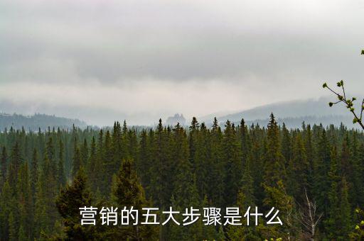 營銷的五大步驟是什么