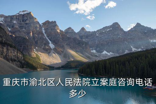重慶市渝北區(qū)人民法院立案庭咨詢電話多少