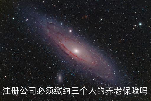 注冊公司必須繳納三個人的養老保險嗎
