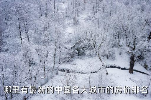 哪里有最新的中國(guó)各大城市的房?jī)r(jià)排名