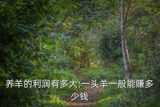 養羊利潤怎么樣,一頭羊一個月凈利100元怎么賺都賺?