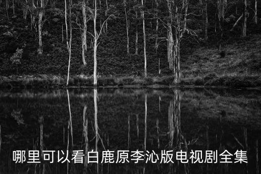哪里可以看白鹿原李沁版電視劇全集