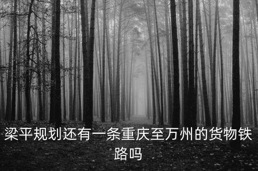 梁平規(guī)劃還有一條重慶至萬州的貨物鐵路嗎