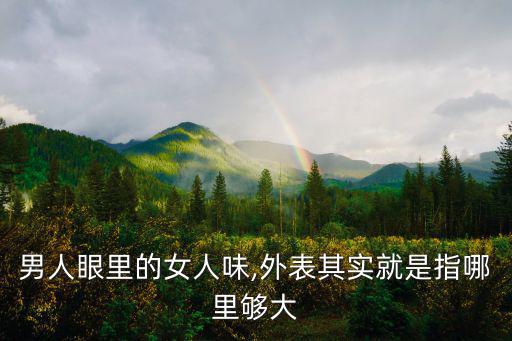 男人眼里的女人味,外表其實(shí)就是指哪里夠大