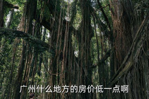 廣州什么地方的房?jī)r(jià)低一點(diǎn)啊