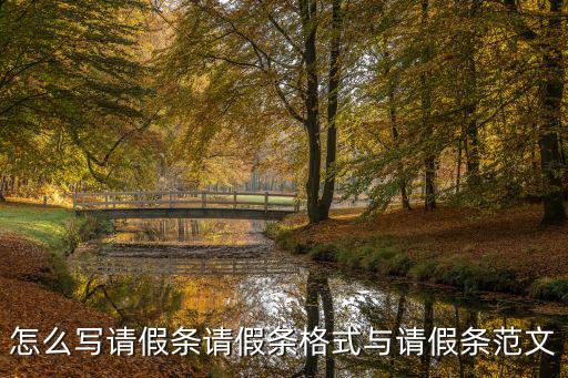 請假條怎么寫，請假條如何寫