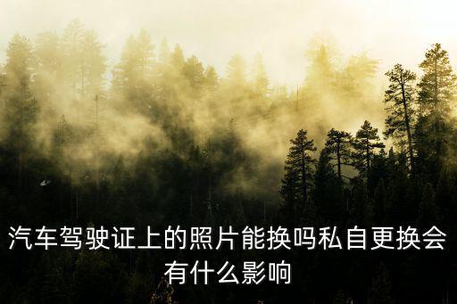 汽車駕駛證上的照片能換嗎私自更換會有什么影響