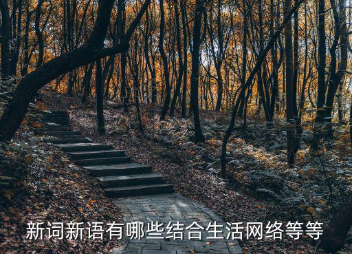 新詞新語有哪些結合生活網絡等等