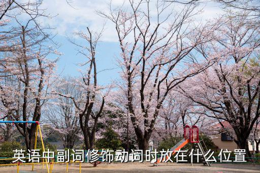 英語中副詞修飾動詞時放在什么位置