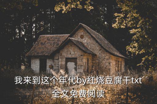我來到這個年代by紅燒豆腐干txt全文免費閱讀