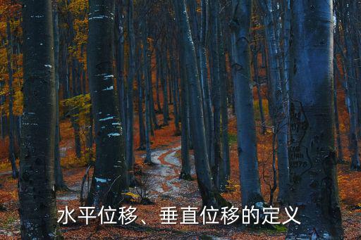 水平位移、垂直位移的定義