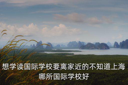 想學讀國際學校要離家近的不知道上海哪所國際學校好