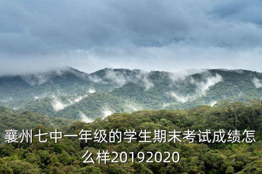 襄州七中一年級的學生期末考試成績怎么樣20192020