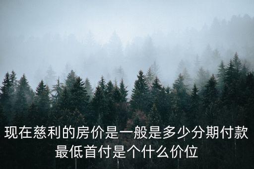 現(xiàn)在慈利的房?jī)r(jià)是一般是多少分期付款最低首付是個(gè)什么價(jià)位