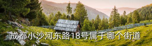 成都小沙河東路18號屬于哪個街道