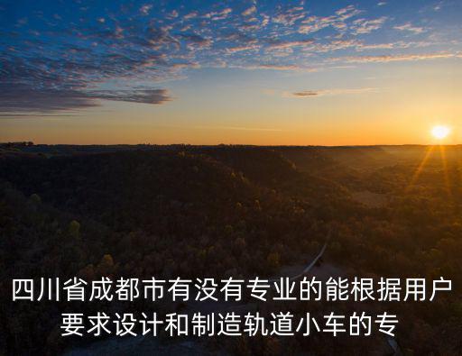 四川省成都市有沒有專業的能根據用戶要求設計和制造軌道小車的專