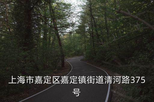 上海市嘉定區嘉定鎮街道清河路375號