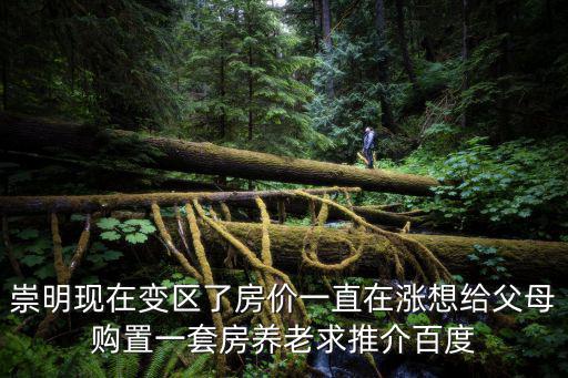 崇明現在變區了房價一直在漲想給父母購置一套房養老求推介百度