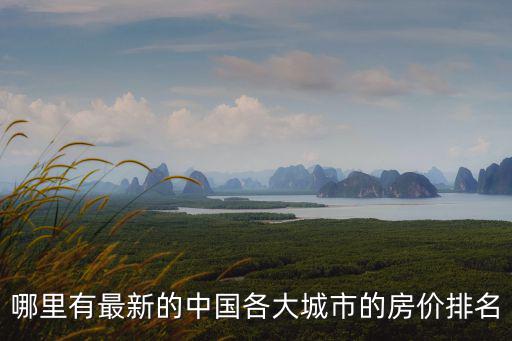 哪里有最新的中國各大城市的房價排名