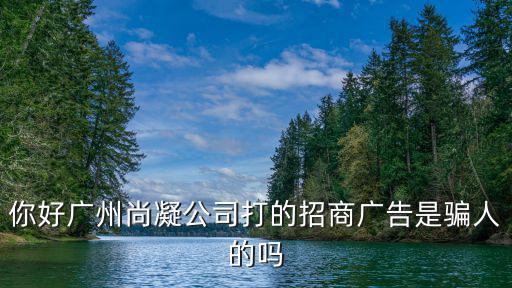 你好廣州尚凝公司打的招商廣告是騙人的嗎