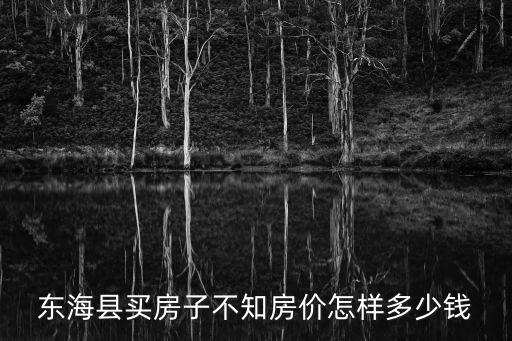 東海縣買房子不知房價怎樣多少錢