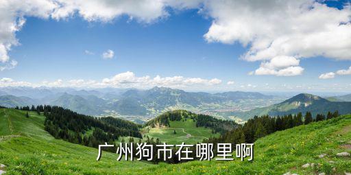 廣州狗市在哪里啊