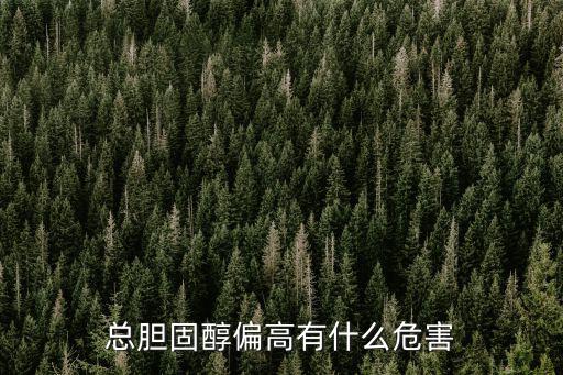 總膽固醇偏高有什么危害