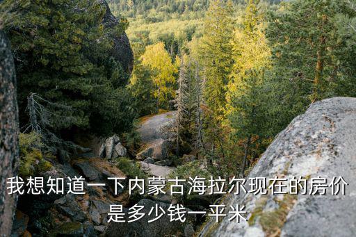 我想知道一下內(nèi)蒙古海拉爾現(xiàn)在的房?jī)r(jià)是多少錢(qián)一平米