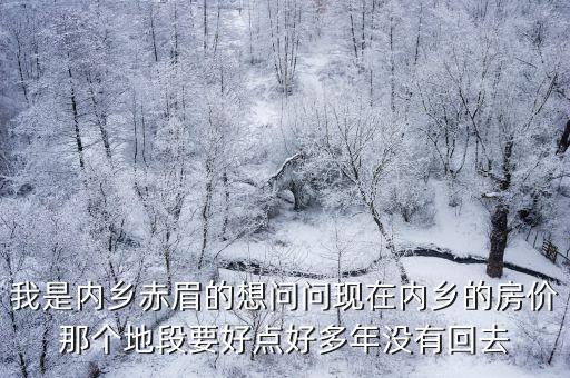 我是內鄉赤眉的想問問現在內鄉的房價那個地段要好點好多年沒有回去