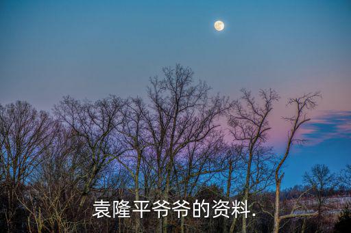 袁隆平爺爺的資料.