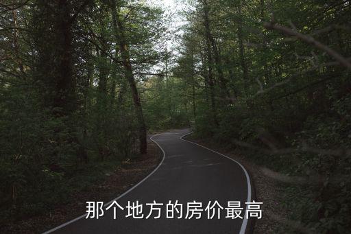 那個地方的房價最高