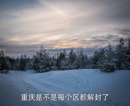 重慶是不是每個(gè)區(qū)都解封了