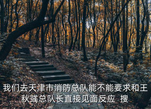 我們去天津市消防總隊能不能要求和王秋彧總隊長直接見面反應  搜