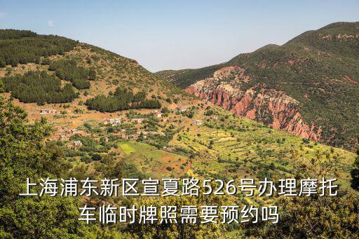 上海浦東新區宣夏路526號辦理摩托車臨時牌照需要預約嗎