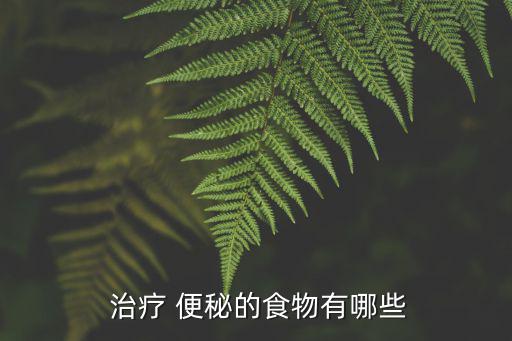  治療 便秘的食物有哪些