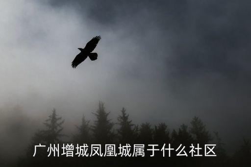 廣州增城鳳凰城屬于什么社區(qū)