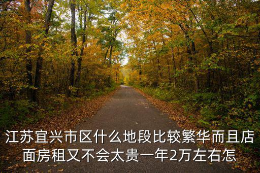 江蘇宜興市區(qū)什么地段比較繁華而且店面房租又不會(huì)太貴一年2萬(wàn)左右怎