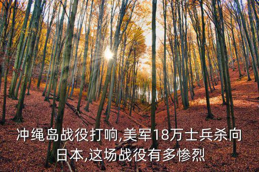 沖繩島戰役,沖繩島戰役:美軍18萬士兵殺向日本數千人自殺