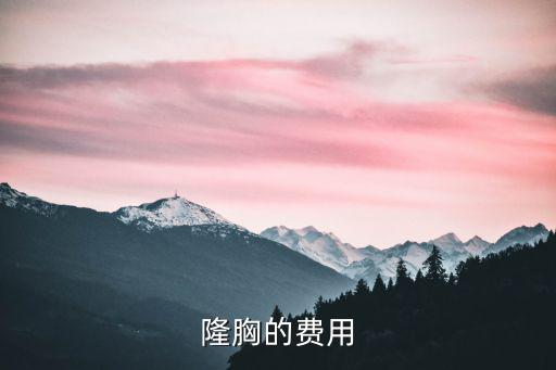 隆胸價格一般費用，隆胸的費用