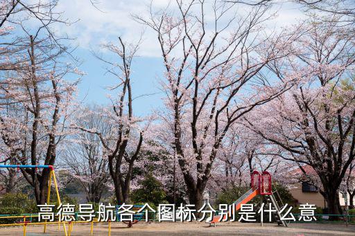 高德導航各個圖標分別是什么意