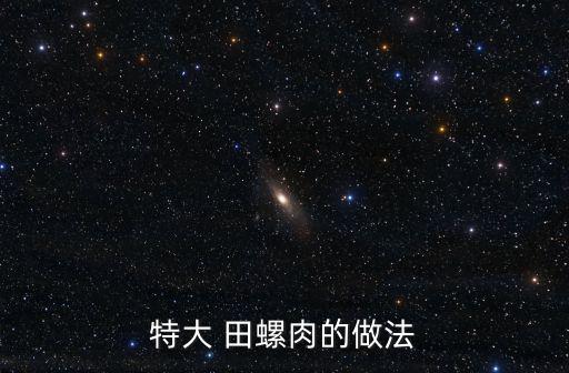 特大 田螺肉的做法