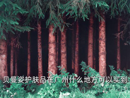貝曼姿護膚品在廣州什么地方可以買到一