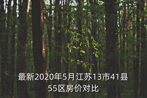 最新2020年5月江蘇13市41縣55區房價對比