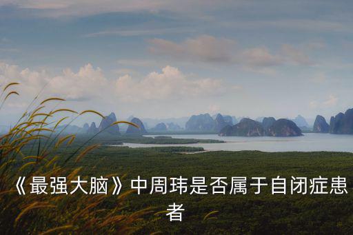 最強大腦周瑋,最強大腦周瑋是第幾期?看看第三期《腦洞大開