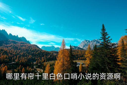 哪里有簾十里白色口哨小說的資源啊