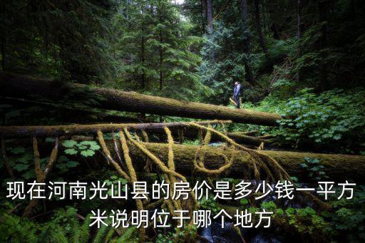 現在河南光山縣的房價是多少錢一平方米說明位于哪個地方